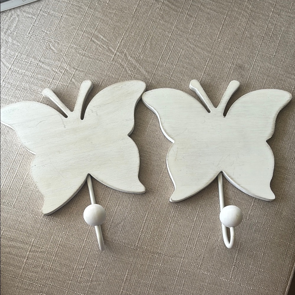 Hobby Lobby White Butterfly Wall Hooks